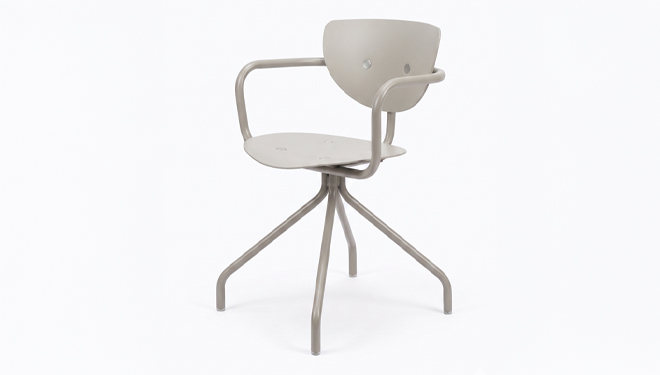【LUNE】Arm Chair (Star Base)